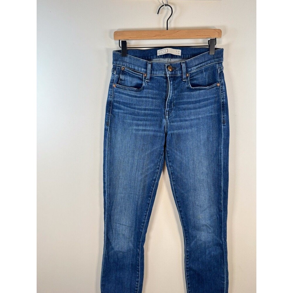 AYR Womens Jeans Blue The Chiller Sunrise Skinny Denim High Rise Stretch Size 29 - Picture 4 of 11